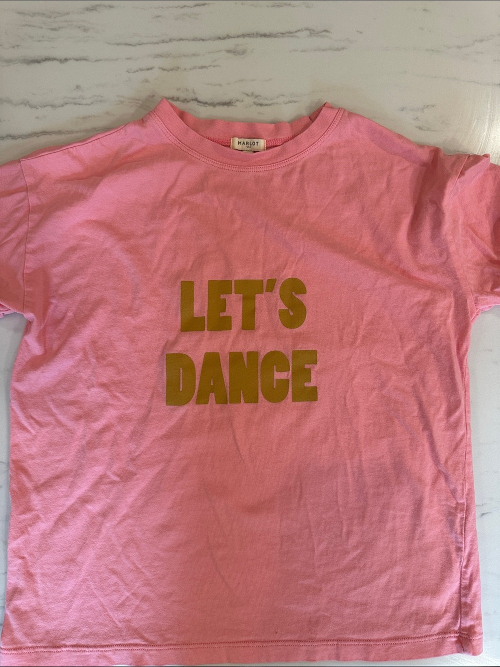 Merlot "Let's Dance" Kids T-Shirt. Size 10
